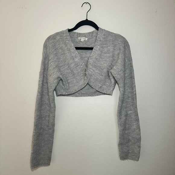 For Love & Lemons Cropped Button Front Cardigan - Picture 5 of 5